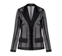 Dolce & Gabbana - Blazer transparent - Femme - Vestes - Noir - Taille: 38 FR