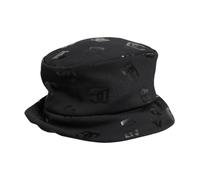 Dolce & Gabbana - Bucket Hat AllOver Logo - Femme - Accessoires - Noir - Taille: ONE Size