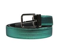Dolce & Gabbana - Ceinture à boucle en métal polyester lurex - Homme - Accessoires - Vert - Taille: ONE Size