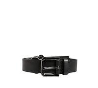 Dolce & Gabbana - Ceinture fine en cuir avec chaîne argentée - Homme - Accessoires - Noir - Taille: ONE Size