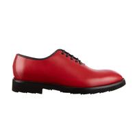 DOLCE & GABBANA Chaussures Derby En Cuir Lisse SICILIA Rouge 41 US 8 UK 7