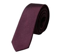 Dolce & Gabbana - Cravate en Soie Bordeaux avec Détails Logo - Homme - Accessoires - Rouge - Taille: ONE Size