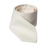 Dolce & Gabbana - Cravate en Soie Classique avec Détails Logo - Homme - Accessoires - Blanc - Taille: ONE Size
