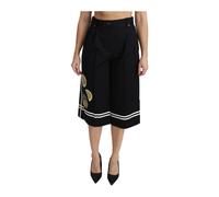 Dolce & Gabbana - Culottes à imprimé citron - Femme - Shorts - Noir - Taille: 38 FR