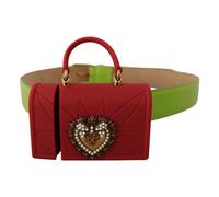 Dolce & Gabbana - Devotion Heart Micro Bag Headphones Belt - unisex - Accessoires - Vert - Taille: ONE Size