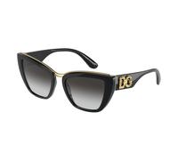 Dolce & Gabbana - Devotion Lunettes de soleil Black/Grey Shaded - Femme - Accessoires - Noir - Taille: 54 MM