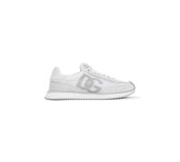 Dolce & Gabbana - DG Logo Mesh and Suede Runner Baskets - Femme - Chaussures - Blanc - Taille: 35 EU