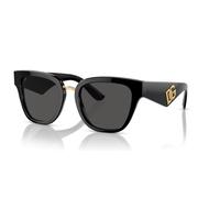 Dolce & Gabbana Dg4437 501/87 51 Noir Lunettes de Soleil Femme Verres Gris Foncé