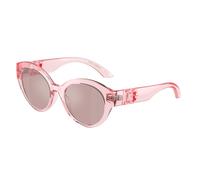 Dolce&Gabbana Sunglass DX6010 - Couleur du Monture: Rose transparent, Couleur de Lentille: Intérieur violet clair miroir argenté