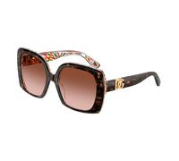 Dolce & Gabbana Femme DG4475 321713 Lunettes de soleil Acétate Tortue Marron Carré Normale Ombré