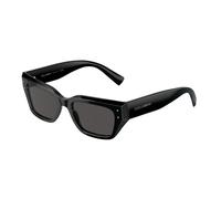 Dolce & Gabbana Femme DG4462 501/87 Des lunettes de soleil Acétate Noir Gris Oeil de chat Normale