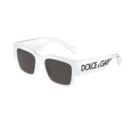Dolce & Gabbana Homme DG6184 331287 Lunettes de soleil Injecté Blanc Gris Carré Normale