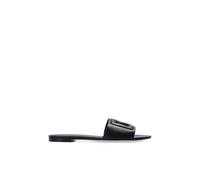 Dolce & Gabbana, Femme, Chaussures, Noir, Taille: 37 EU Claquettes en cuir Bianca