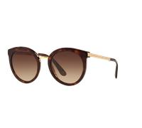 Dolce & Gabbana Femme DG4268 502/13 Lunettes de soleil Acétate Tortue Marron Ronde Normale Ombré