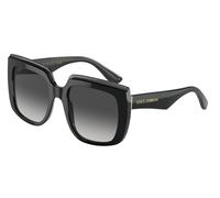 Dolce & Gabbana Femme DG4414 501/8G Lunettes de soleil Acétate Noir Gris Carré Normale Ombré