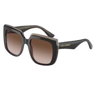Dolce & Gabbana Femme DG4414 502/13 Lunettes de soleil Acétate Or Marron Carré Normale Ombré