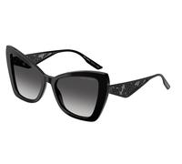 Dolce & Gabbana Femme DG4489 501/8G Lunettes de soleil Acétate Noir Gris Cat Eye Normale Ombré