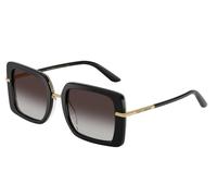 Dolce & Gabbana Femme DG4491 32998G Lunettes de soleil Acétate Noir Gris Carré Normale Ombré