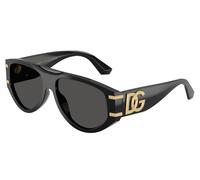 Dolce & Gabbana Femme DG4499 501/87 Lunettes de soleil Acétate Noir Gris Pilote Normale