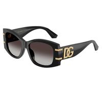 Dolce & Gabbana Femme DG4501 501/8G Lunettes de soleil Acétate Noir Gris Papillon Normale Ombré