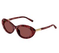 Dolce & Gabbana Femme DG4519 346375 Lunettes de soleil Acétate Rouge Violet Ronde Normale