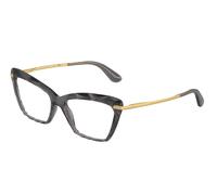 Dolce & Gabbana Femme DG5025 504 Montures optiques Nylon Gris Transparent Cat Eye Normale