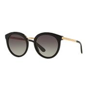 Dolce & Gabbana Femme DG4268 501/8G Lunettes de soleil Acétate Noir Gris Ronde Normale Ombré