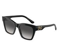 Dolce & Gabbana Femme DG4384 501/8G Lunettes de soleil Acétate Noir Gris Carré Normale Ombré