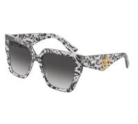 Dolce & Gabbana Femme Dolce & Gabbana DG4438 32878G Lunettes de soleil Acétate Noir Gris Carré Normale Ombré