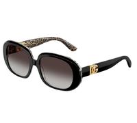 Dolce & Gabbana Femme DG4476 32998G Lunettes de soleil Acétate Noir Gris Ronde Normale Ombré