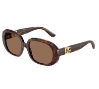 Dolce & Gabbana Femme Dolce & Gabbana DG4476 502/73 Lunettes de soleil Acétate Tortue Marron Ronde Normale