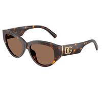 Dolce & Gabbana Femme DG4514 502/73 Lunettes de soleil Acétate Tortue Marron Cat Eye Normale
