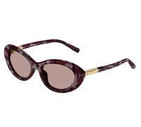 Dolce & Gabbana Femme Dolce & Gabbana DG4519 34647N Lunettes de soleil Acétate Violet Marron Ronde Normale