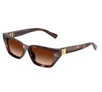 Dolce & Gabbana Femme Dolce & Gabbana DG4532 322274 Lunettes de soleil Acétate Rouge Marron Cat Eye Normale Nuancé