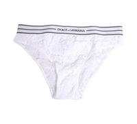Dolce & Gabbana, Femme, Sous-vêtements, Blanc, Taille: 36 FR Lace Slip Brief