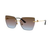 Dolce&Gabbana Femme Sunglass DG2321 - Couleur du Monture: Or, Couleur de Lentille: Dégradé Azur/Rose/Marron