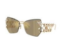 Dolce&Gabbana Femme Sunglass DG2337B - Couleur du Monture: Plaqué or jaune, Couleur de Lentille: Clear Mirror Real Yellow Gold