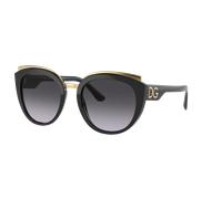 Dolce&Gabbana Femme Sunglass DG4383 - Couleur du Monture: Noir, Couleur de Lentille: Noir dégradé Gris clair
