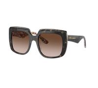 Dolce&Gabbana Femme Sunglass DG4414 - Couleur du Monture: Havana sur Barrow Blanc, Couleur de Lentille: Dégradé Marron