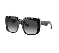 Dolce&Gabbana Femme Sunglass DG4414 - Couleur du Monture: Top Black On Zebra, Couleur de Lentille: Dégradé Gris