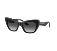 Dolce&Gabbana Femme Sunglass DG4417 - Couleur du Monture: Noir/Transparent Gris, Couleur de Lentille: Dégradé Gris