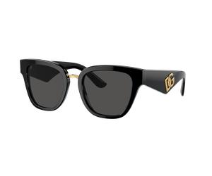 Dolce&Gabbana Femme Sunglass DG4437 - Couleur du Monture: Noir, Couleur de Lentille: Gris foncé