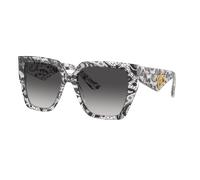 Dolce&Gabbana Femme Sunglass DG4438 - Couleur du Monture: Noir Dentelle, Couleur de Lentille: Dégradé Gris