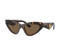 Dolce&Gabbana Femme Sunglass DG4439 - Couleur du Monture: Havana, Couleur de Lentille: Marron foncé