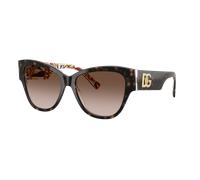 Dolce&Gabbana Femme Sunglass DG4449 - Couleur du Monture: Havana sur Barrow Blanc, Couleur de Lentille: Dégradé marron