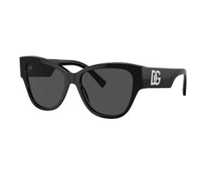 Dolce&Gabbana Femme Sunglass DG4449 - Couleur du Monture: Noir, Couleur de Lentille: Gris foncé