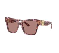 Dolce&Gabbana Femme Sunglass DG4470 - Couleur du Monture: Havana rose perle, Couleur de Lentille: Marron clair