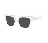 Dolce&Gabbana Femme Sunglass DG4471 - Couleur du Monture: Blanc, Couleur de Lentille: Gris foncé