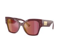 Dolce&Gabbana Femme Sunglass DG4478 - Couleur du Monture: Bordeaux dentelle, Couleur de Lentille: Rouge effet miroir violet foncé
