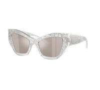 Dolce&Gabbana Femme Sunglass DG4494 - Couleur du Monture: Argent, Couleur de Lentille: Transparent miroir platine véritable